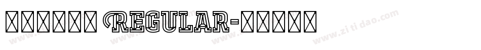 青鳥華光幼綫 Regular字体转换